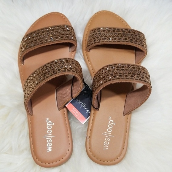 Brown Strappy Sandals - Picture 3 of 8